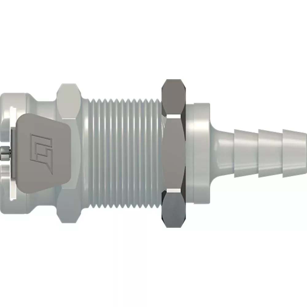 40PP Series Non-Valved Socket, 1/4" HB, Molded Grey