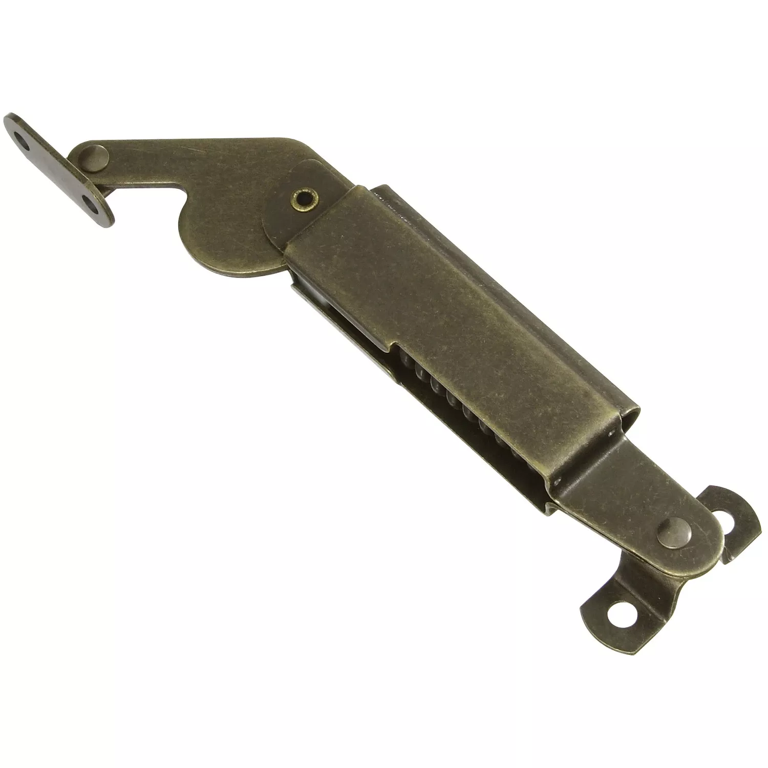 5-1/2 In. Antique Brass Right Handed Lid Support