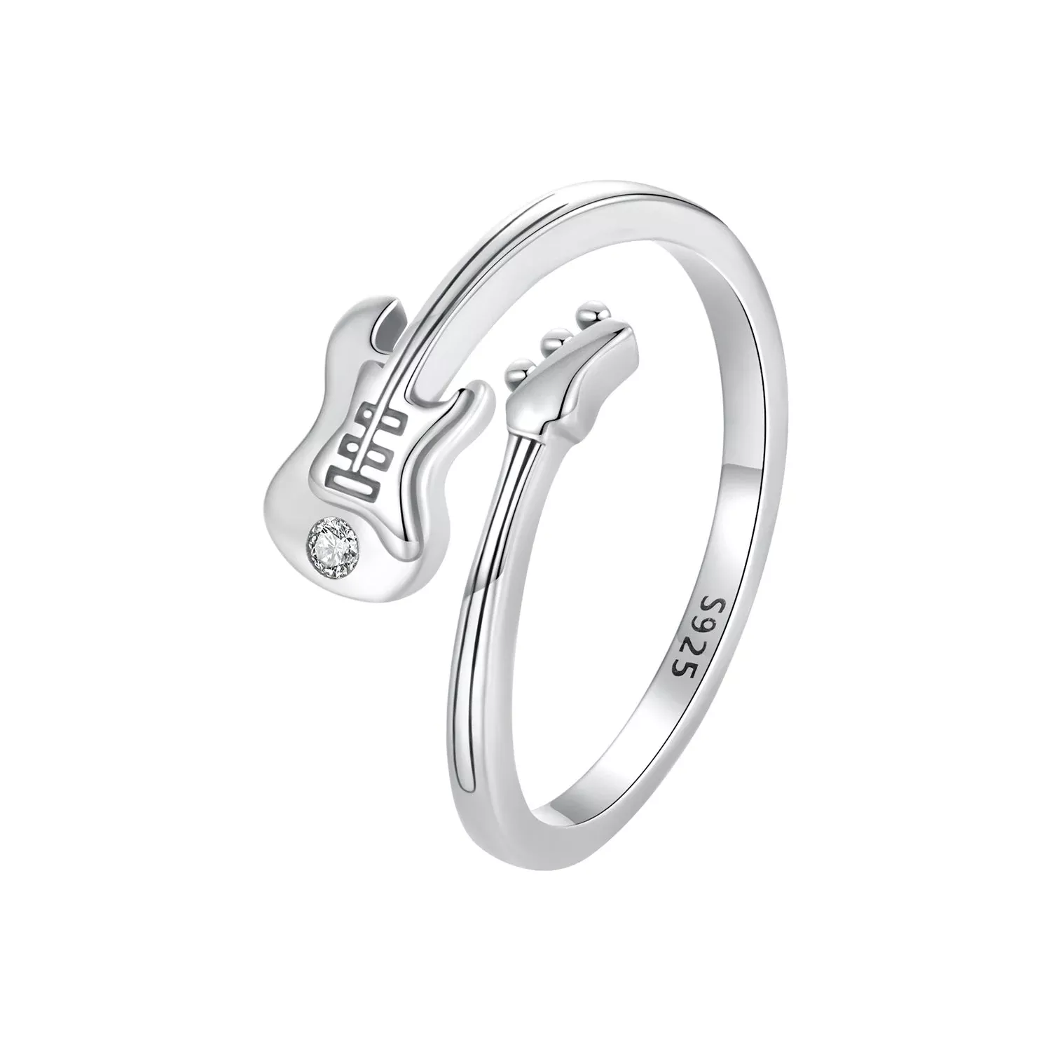 925 Sterling Silver 1.8mm Ring with Pavé Setting CZ for Women