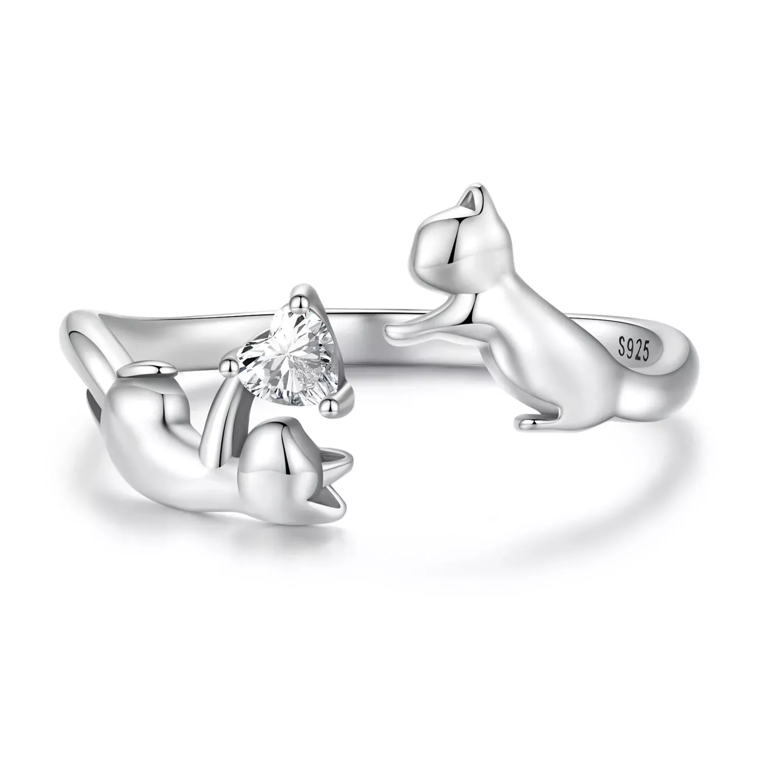 925 Sterling Silver 3mm Pavé Setting CZ Ring