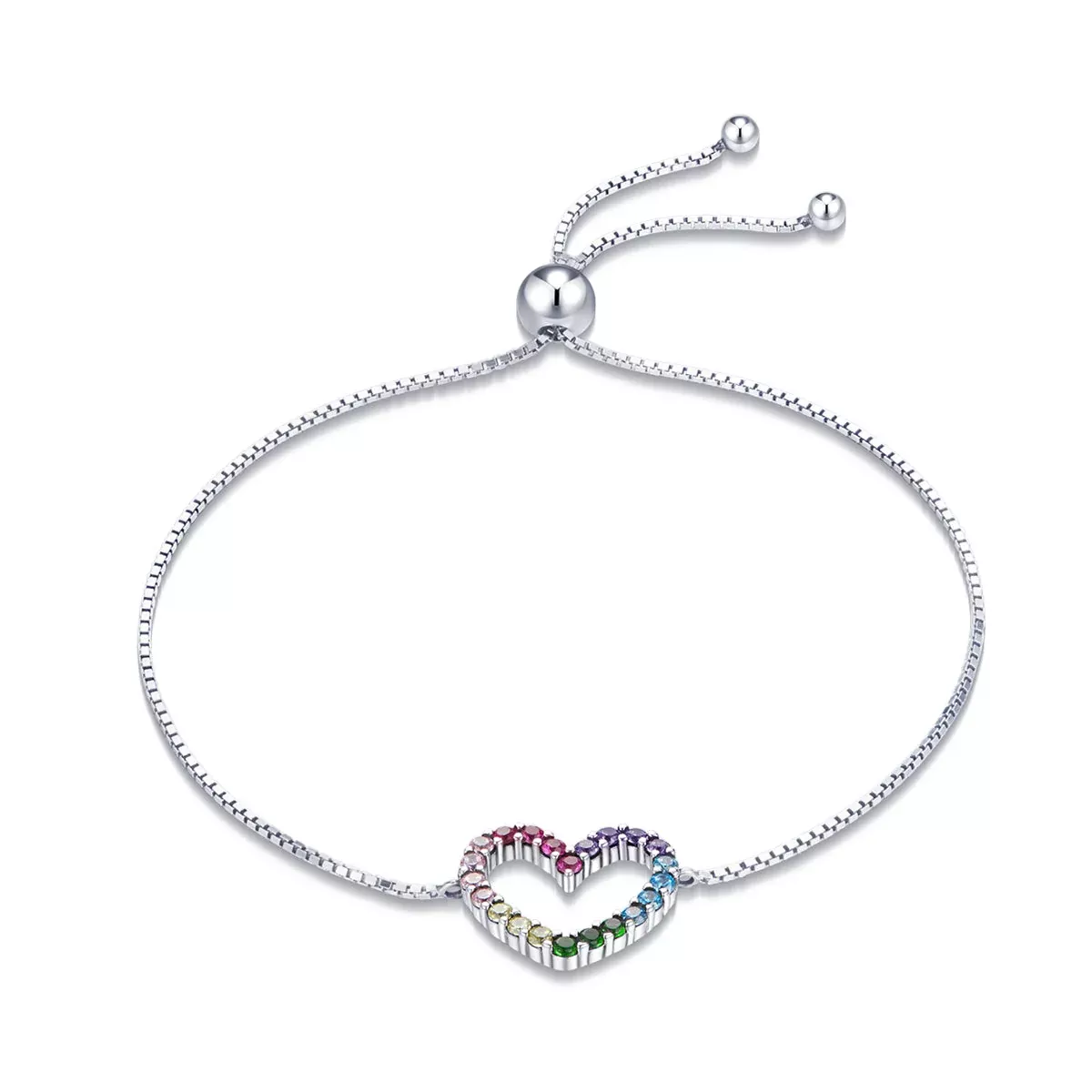 925 Sterling Silver Bracelet with Pavé Setting CZ