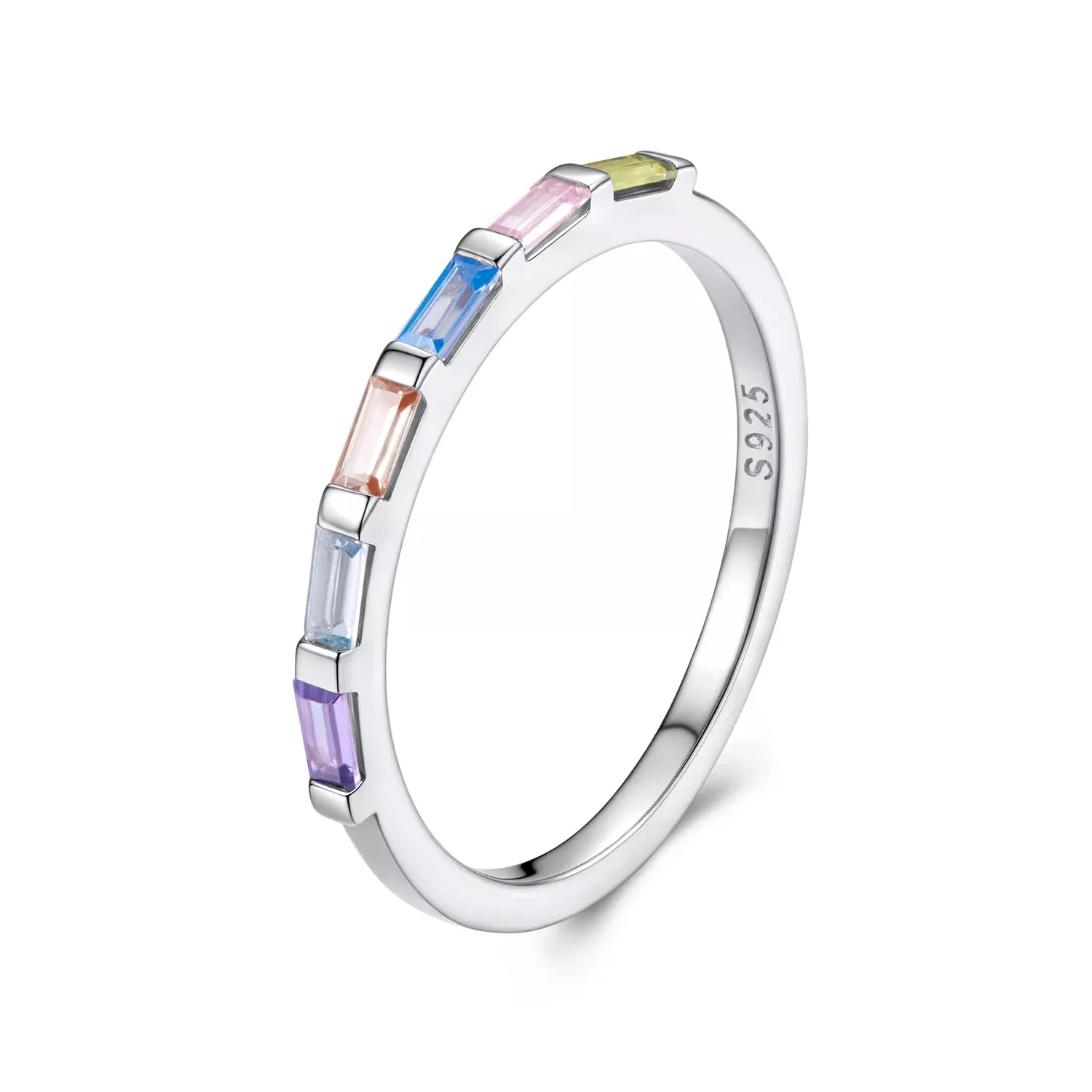 925 Sterling Silver CZ Pavé Setting Ring Size 6 for Women