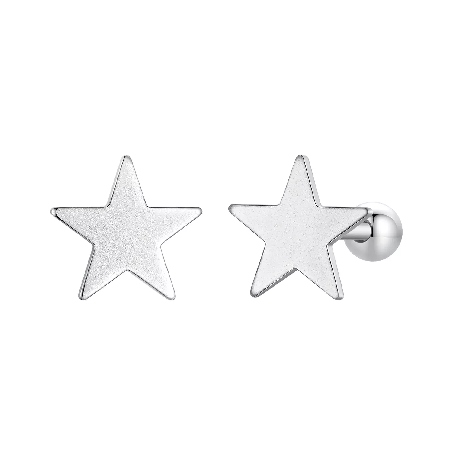925 Sterling Silver Earrings 0.7cm