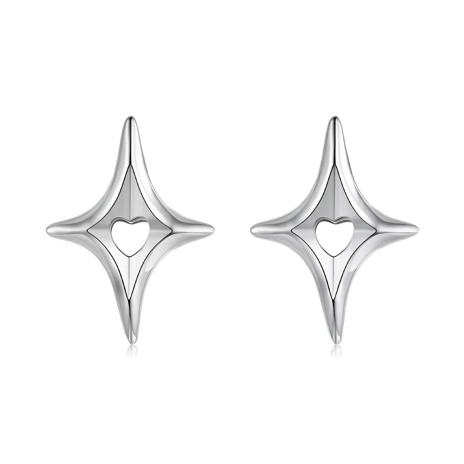 925 Sterling Silver Earrings 1.2x0.9cm