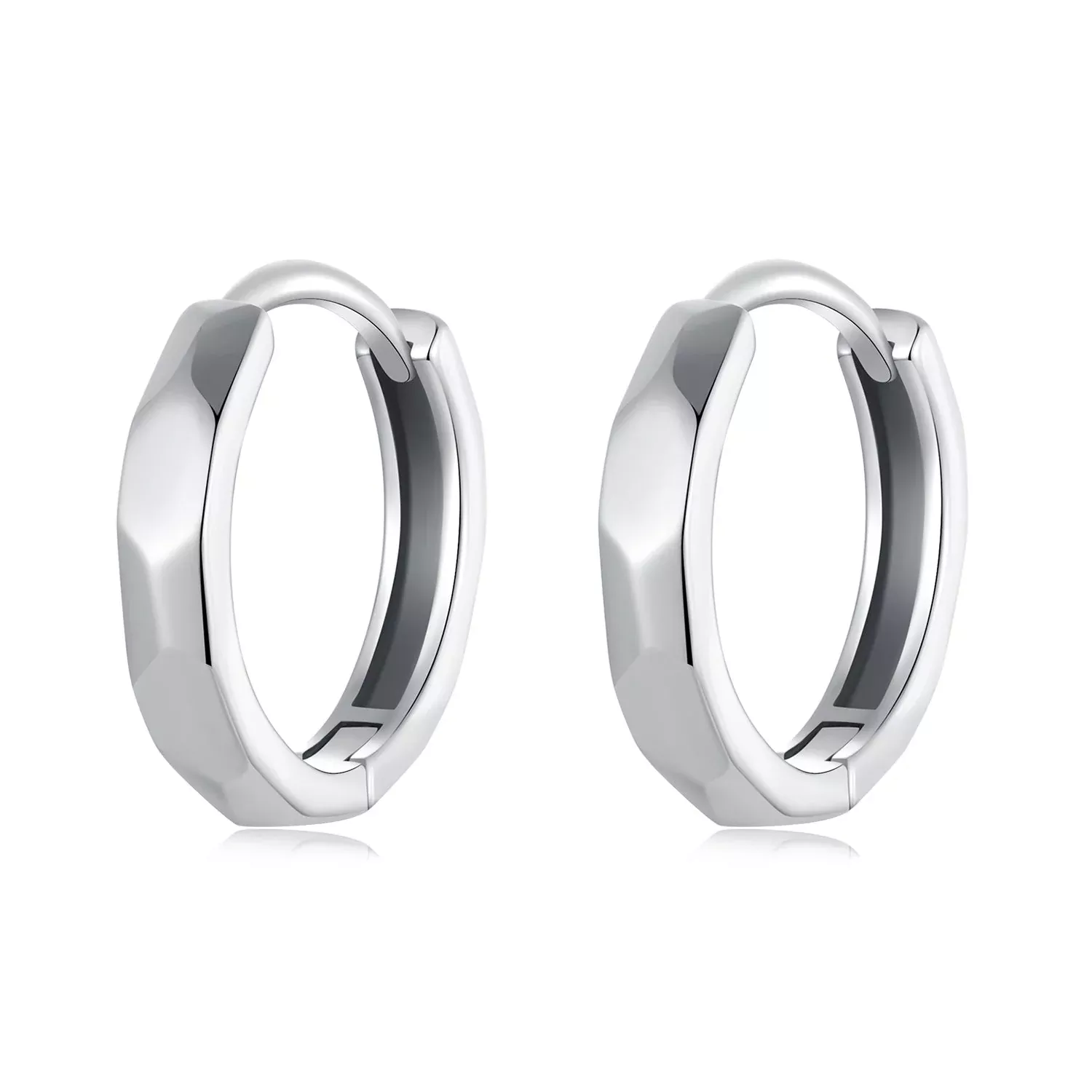 925 Sterling Silver Earrings 1.3*0.3cm for Women