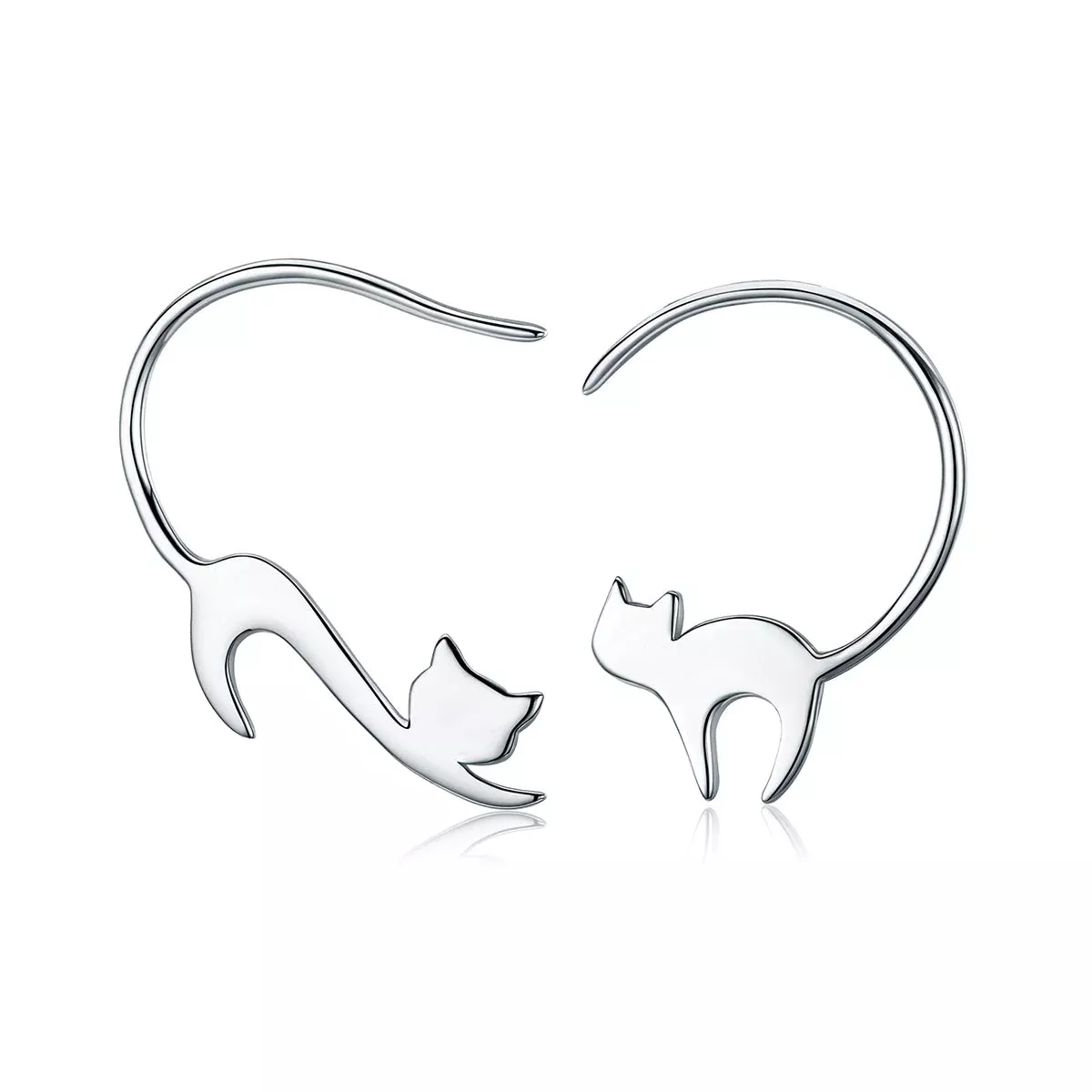 925 Sterling Silver Earrings for Women - 3*2.5cm, Platinum Plated