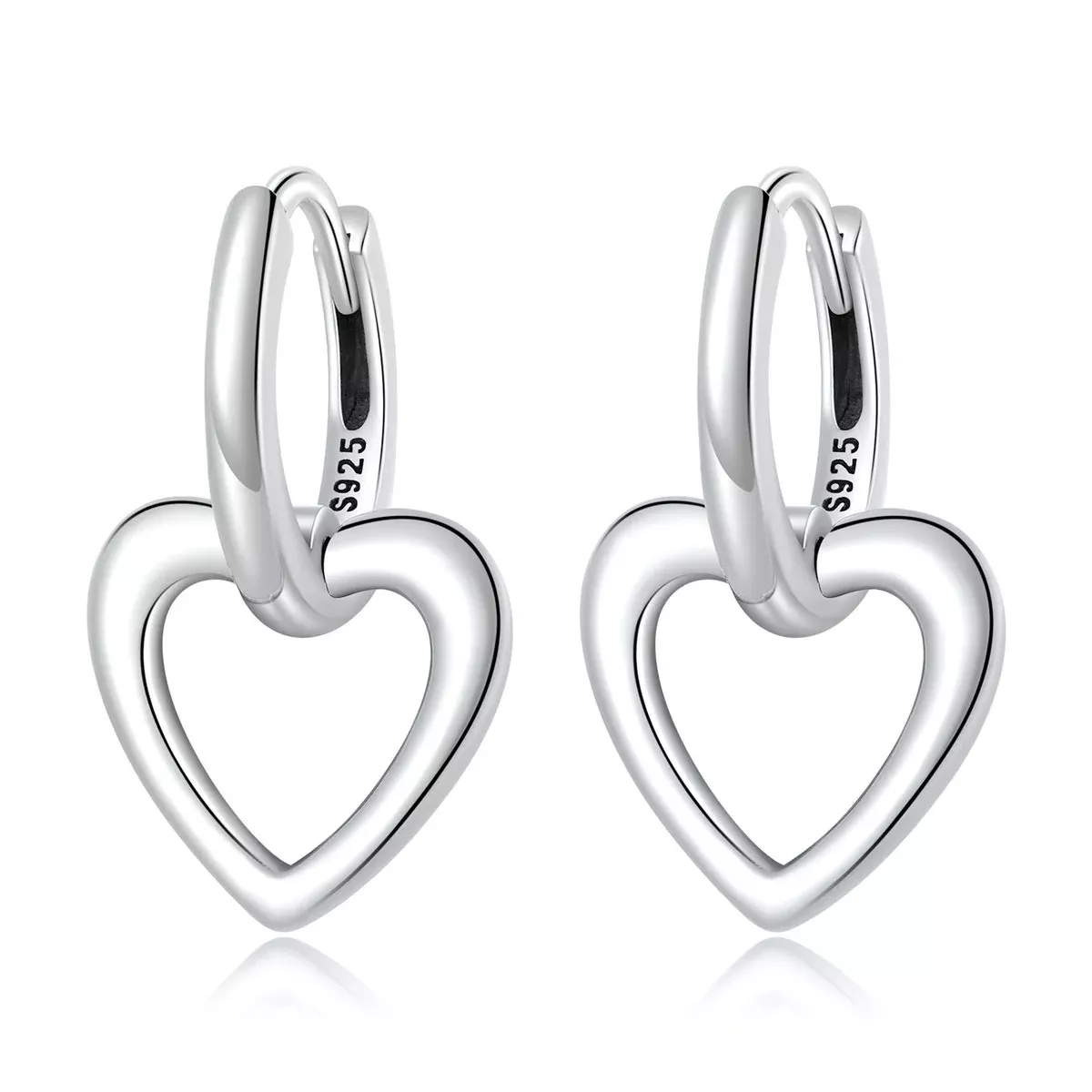 925 Sterling Silver Earrings for Women - Oxidized - 1.9x1.2cm