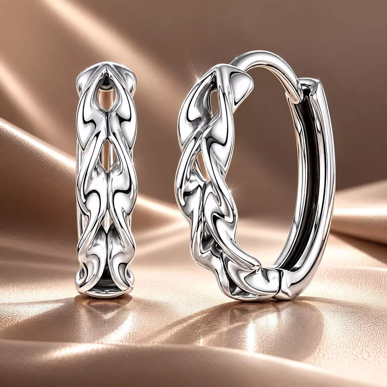 925 Sterling Silver Earrings for Women with Oxidized Finish
