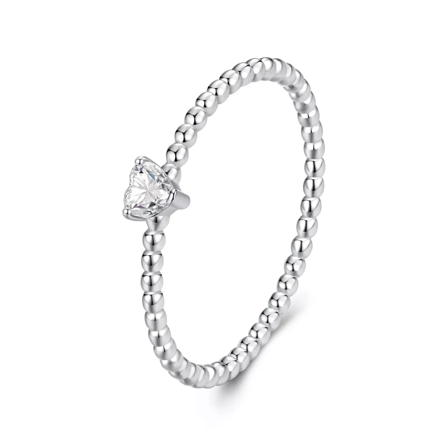 925 Sterling Silver Moissanite Ring Size 6 Plated White Gold
