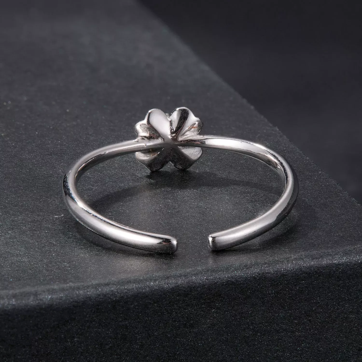 925 Sterling Silver Moissanite Ring Size E for Women