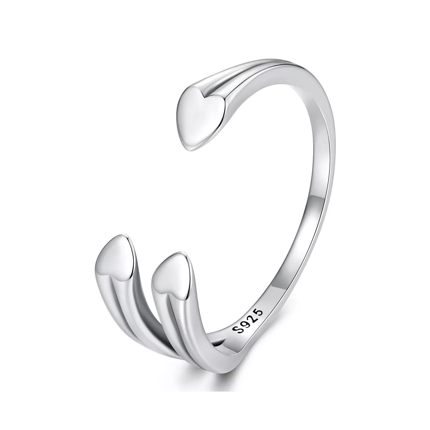 925 Sterling Silver Oxidized 0.15-0.8cm Ring