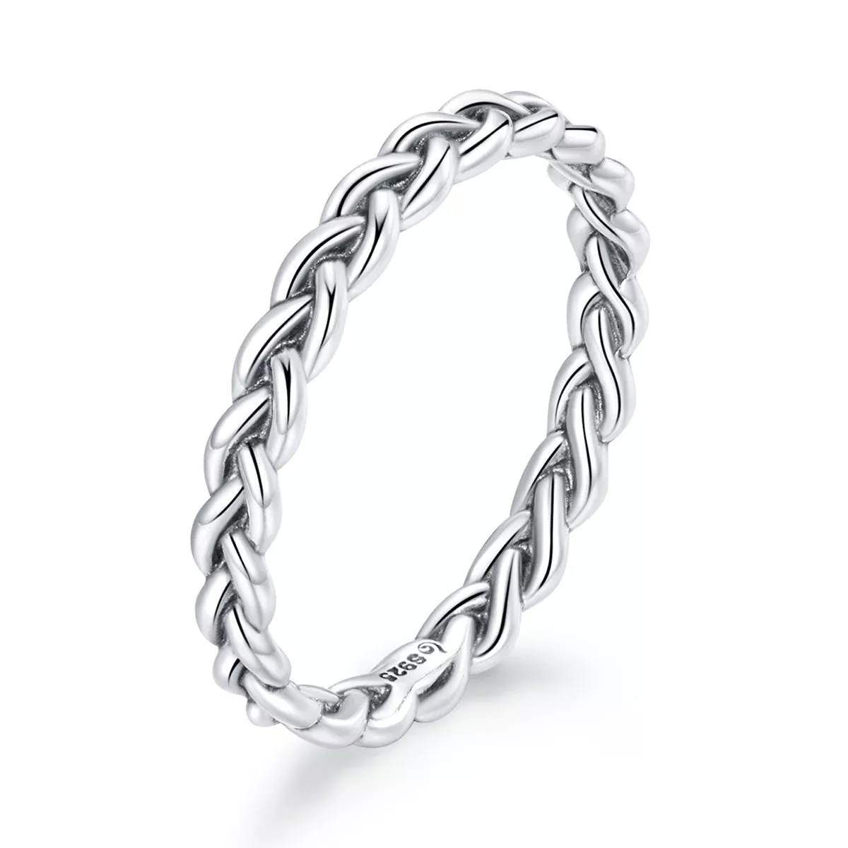 925 Sterling Silver Oxidized 0.20cm Ring Size 9 for Women