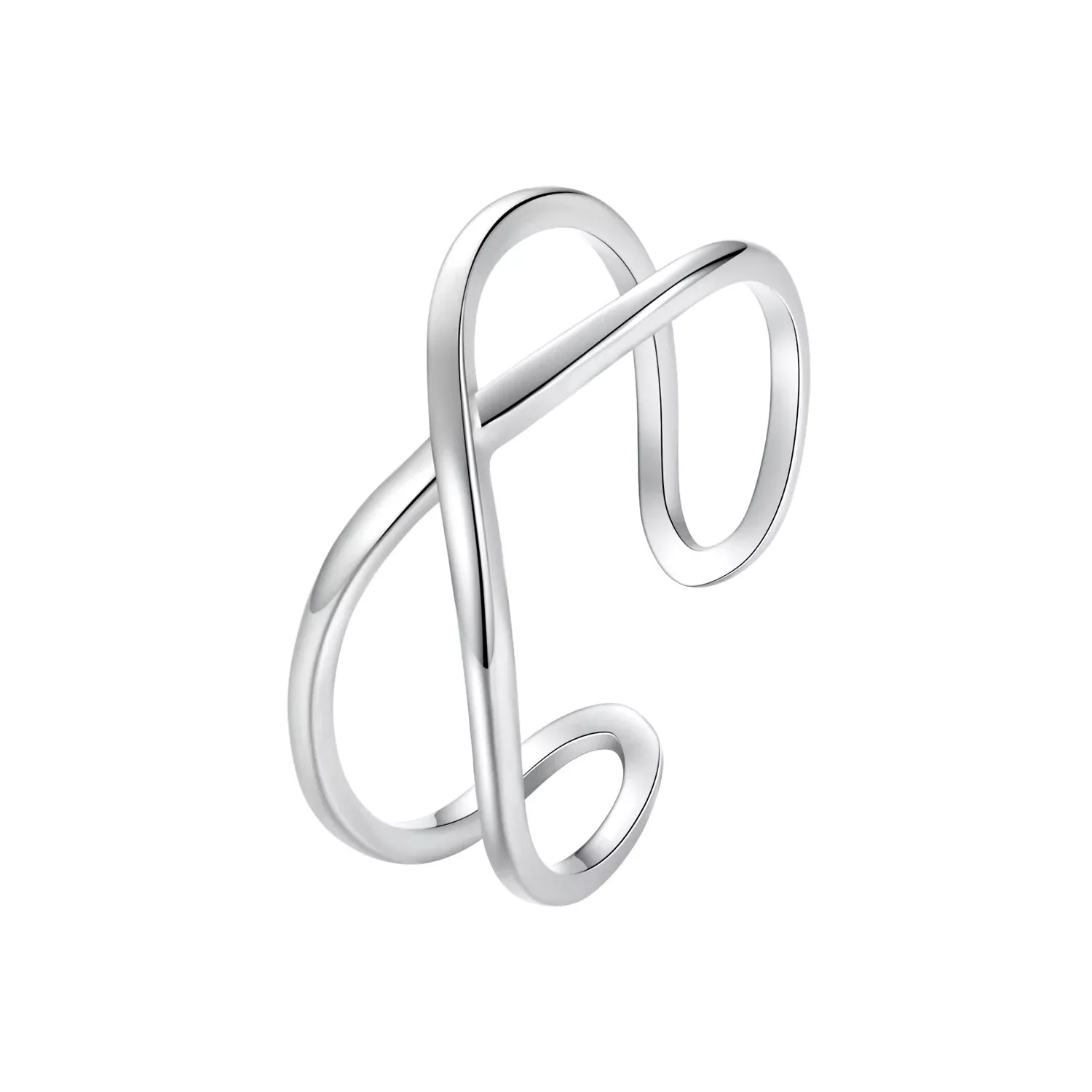 925 Sterling Silver Oxidized 0.7cm Ring for Women