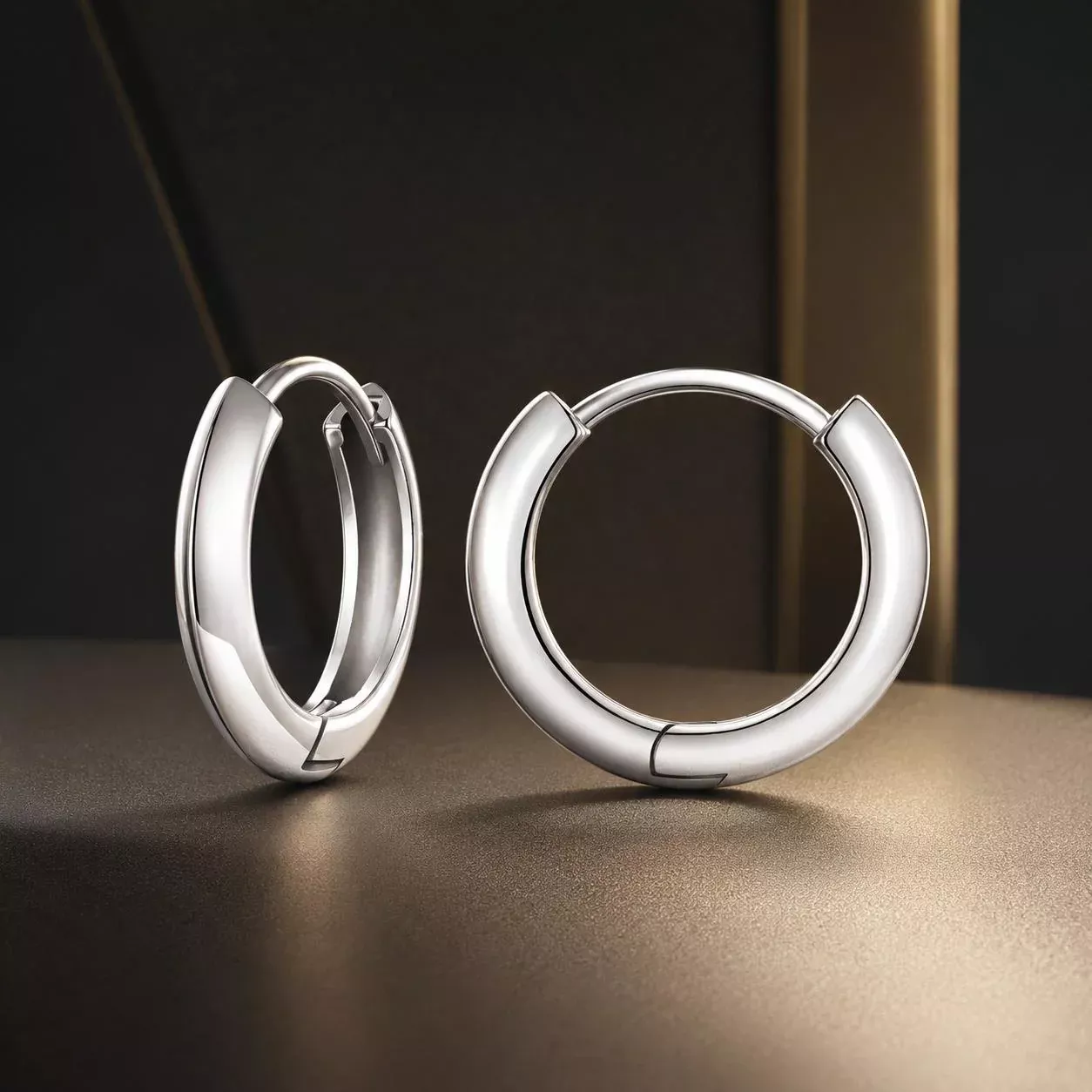 925 Sterling Silver Oxidized 14x3mm Earrings