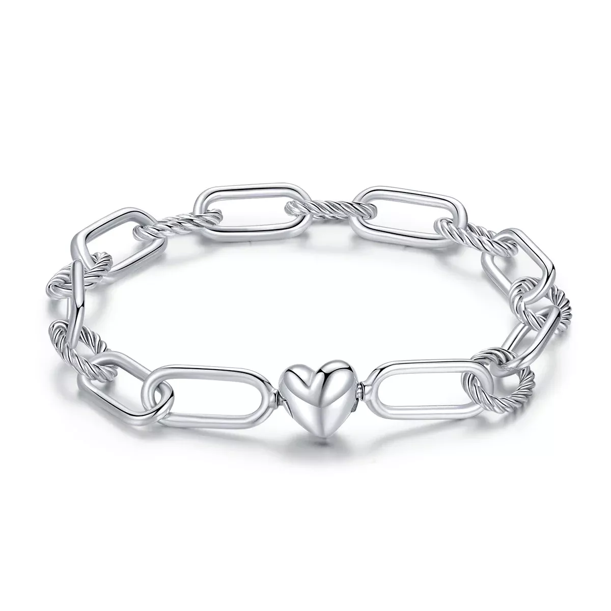 925 Sterling Silver Oxidized Bracelet 17cm for Women