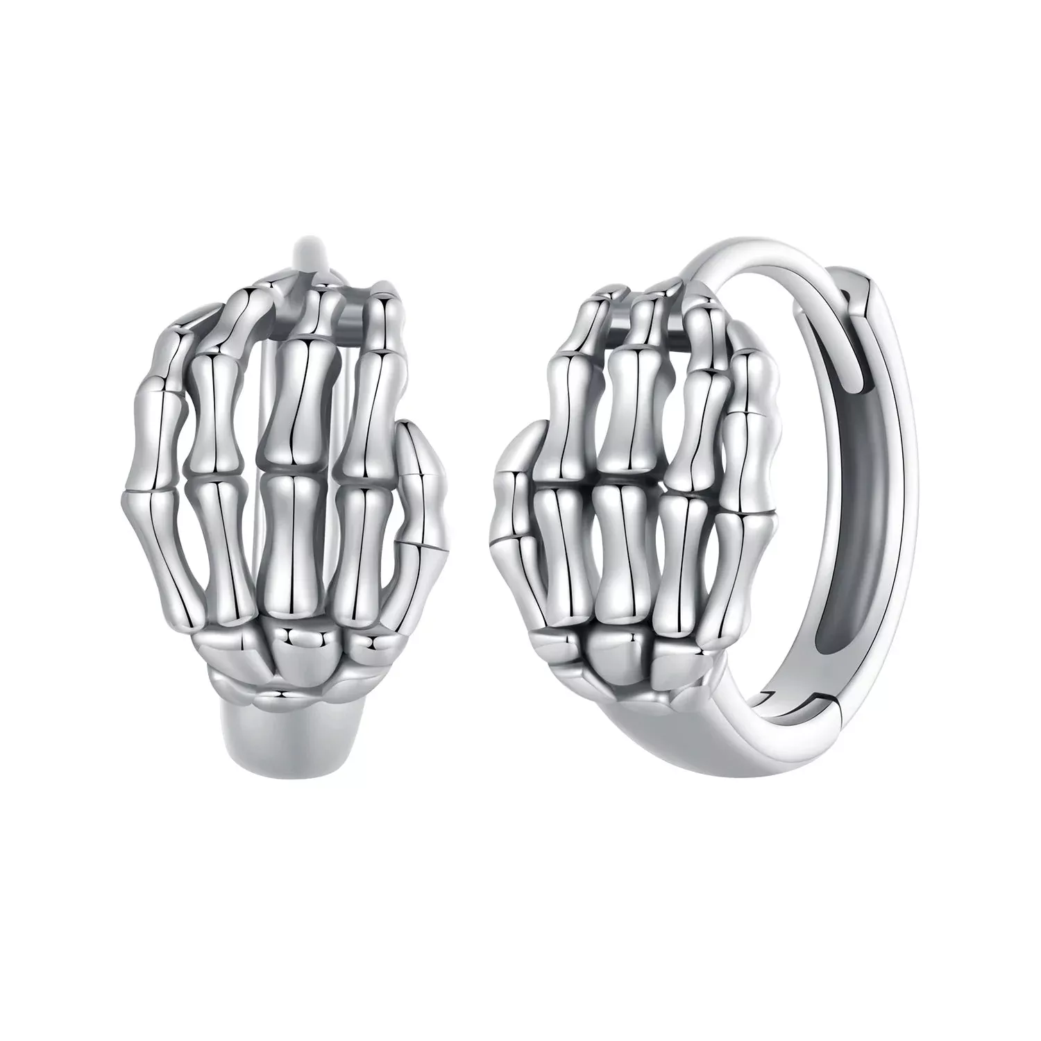 925 Sterling Silver Oxidized Earrings 12x7mm for Women