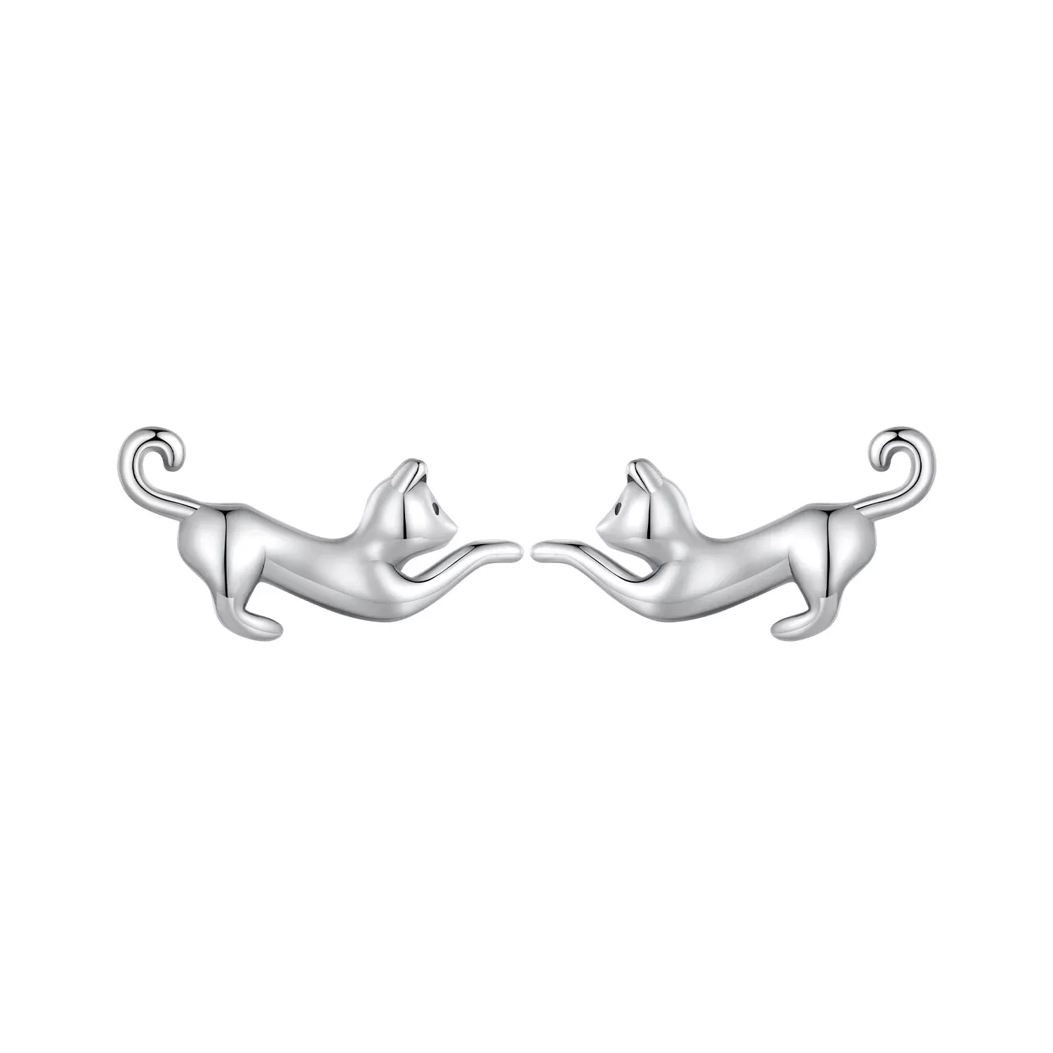 925 Sterling Silver Oxidized Earrings - 7*11mm for Women