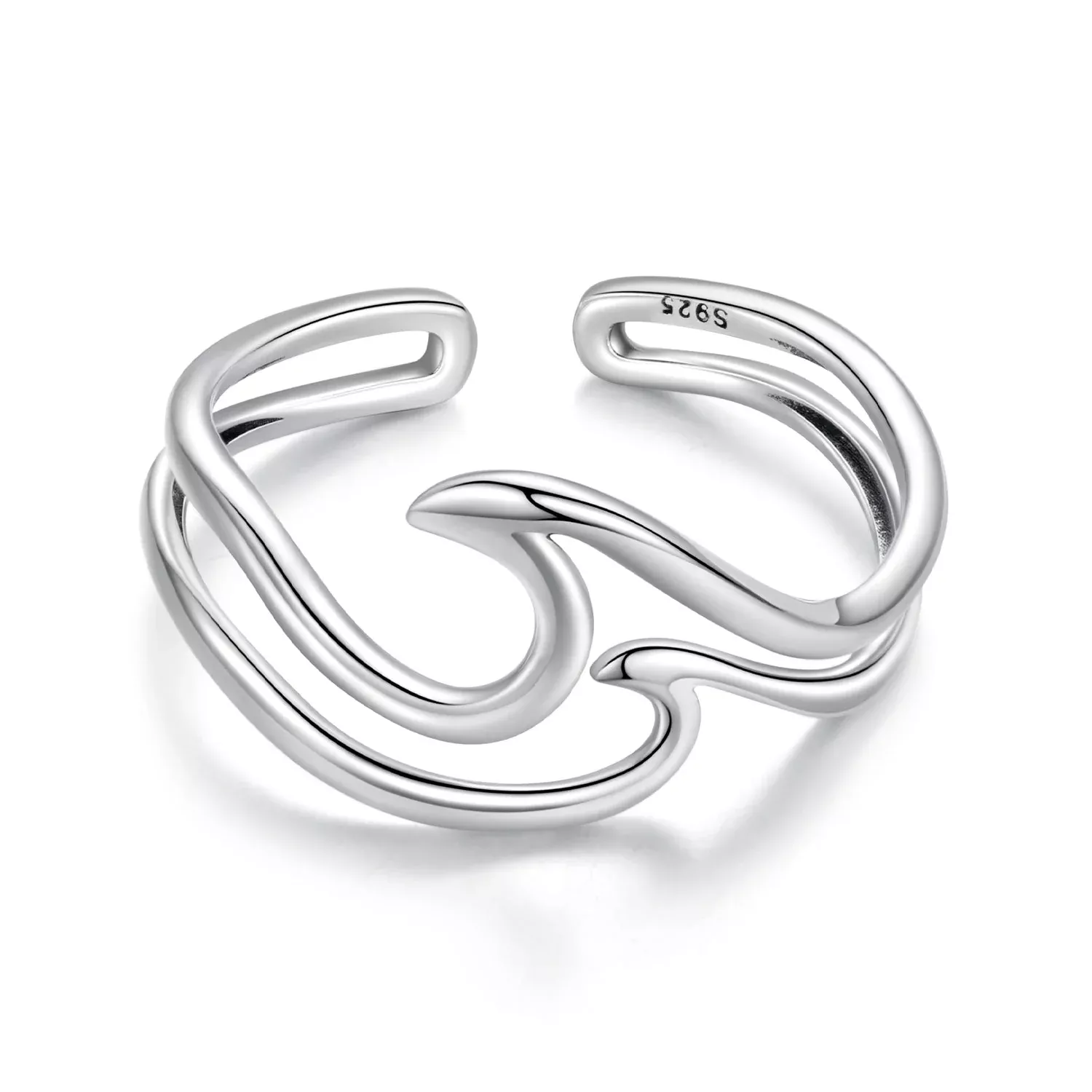 925 Sterling Silver Oxidized Ring for Men - Width 0.3-1.1cm