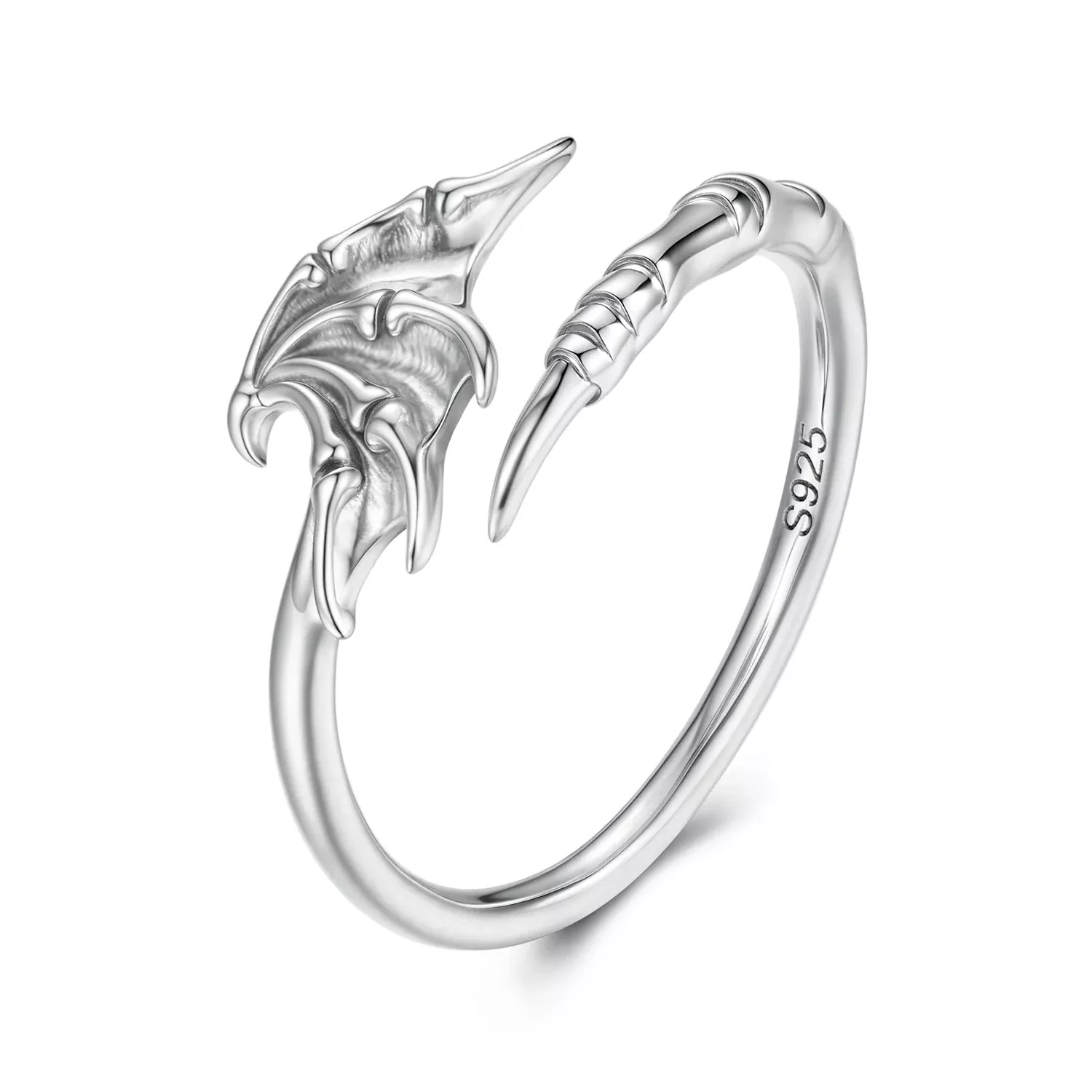 925 Sterling Silver Oxidized Silver 0.7cm Swing Rings for Women