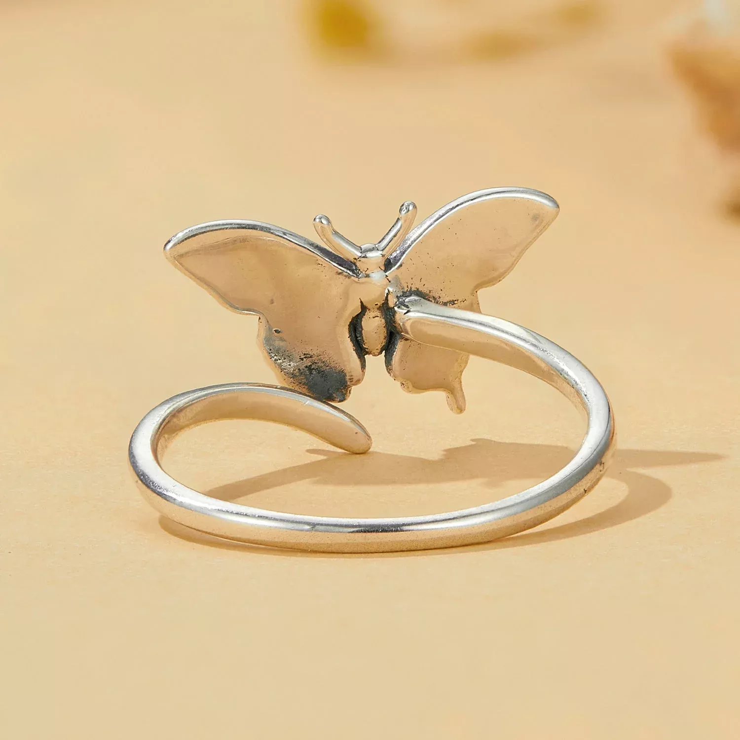 925 Sterling Silver Oxidized Silver 1.4mm Width Rings for Women