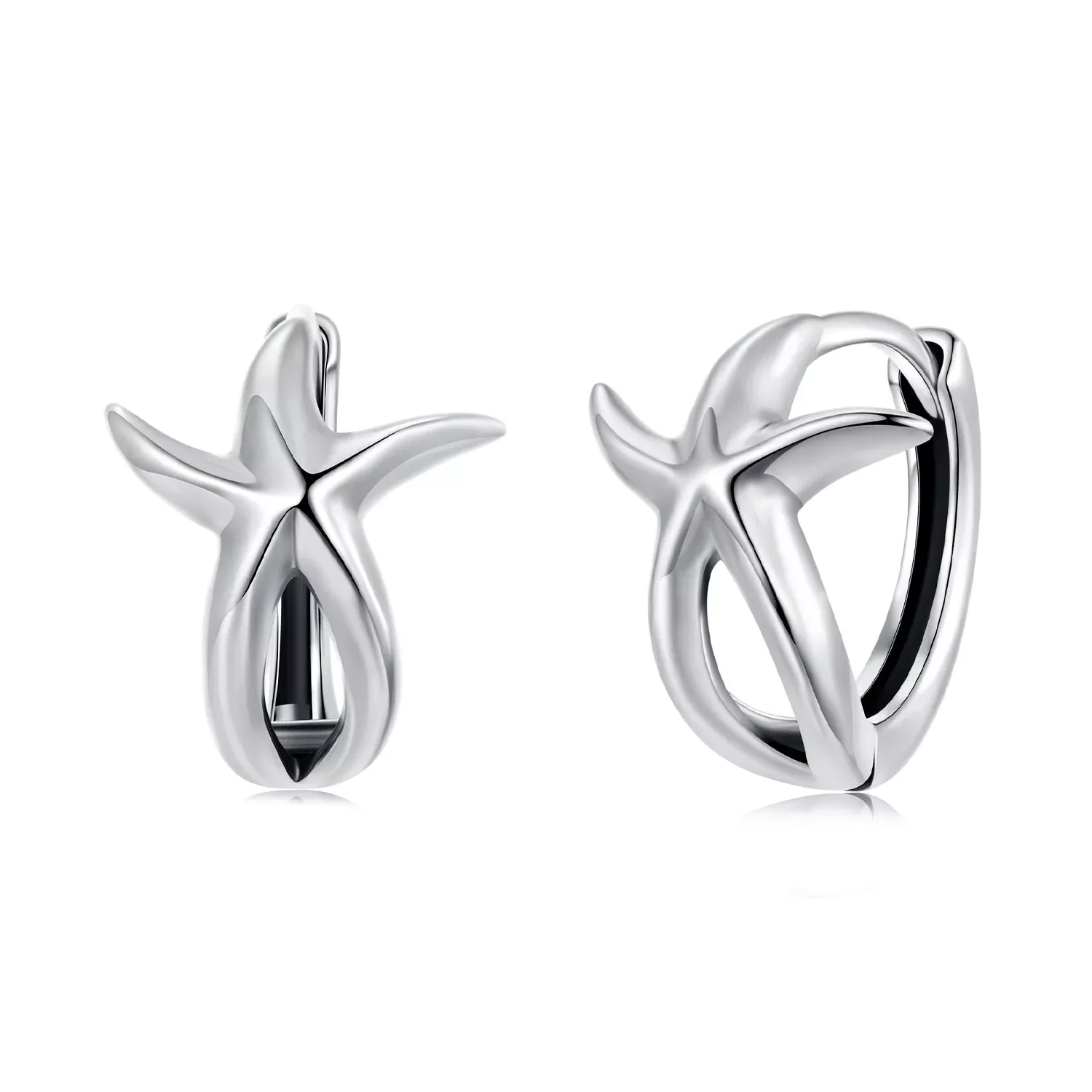 925 Sterling Silver Oxidized Silver Earrings 1.2*1.5cm for Women