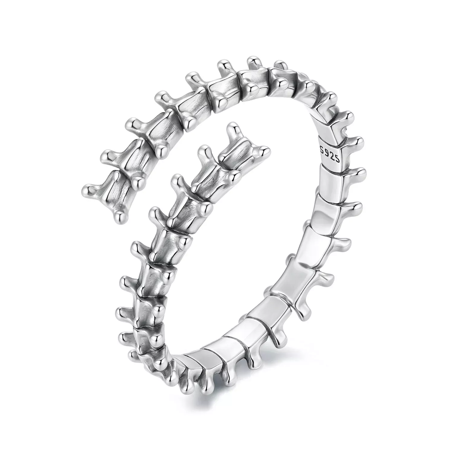 925 Sterling Silver Oxidized Silver Width 0.22-0.37cm Rings