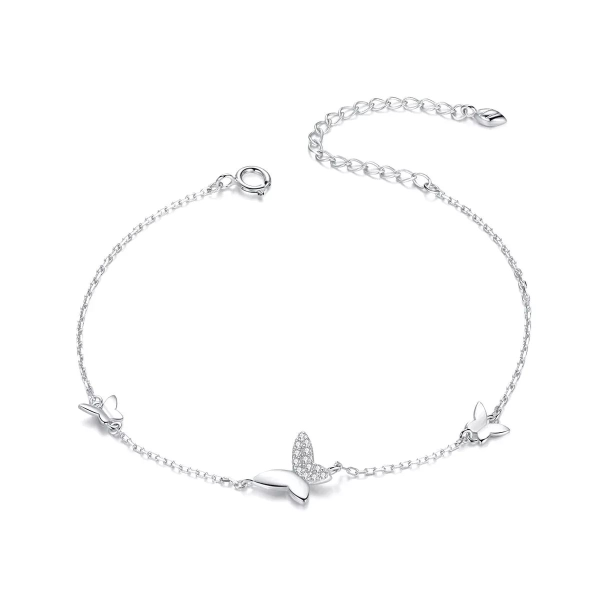 925 Sterling Silver Pavé Setting CZ Bracelet for Women