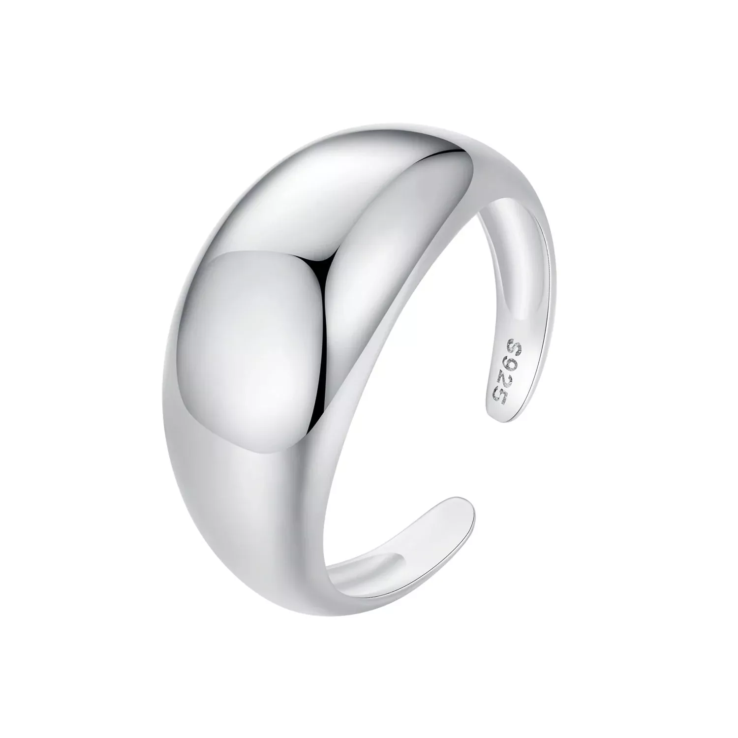 925 Sterling Silver Plated Gold Ring for Unisex