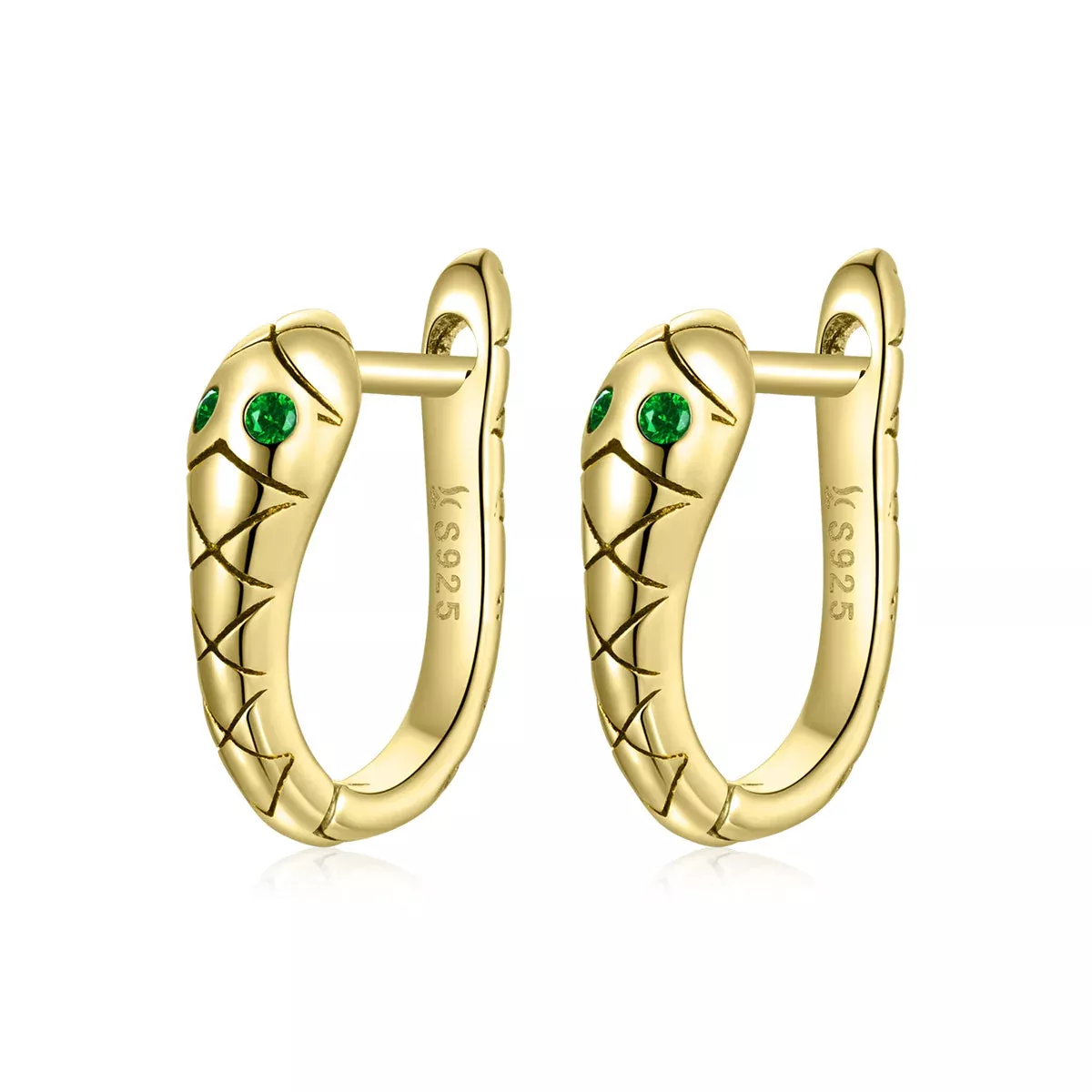 925 Sterling Silver Plated Platinum CZ Earrings for Women