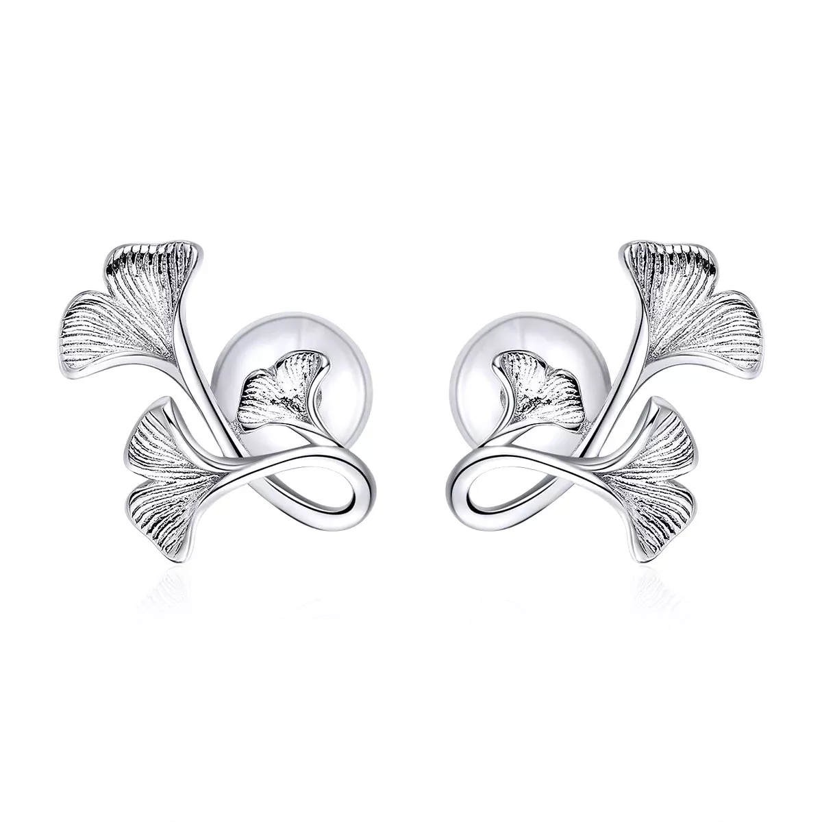 925 Sterling Silver Plated Platinum Wiredrawing Earrings