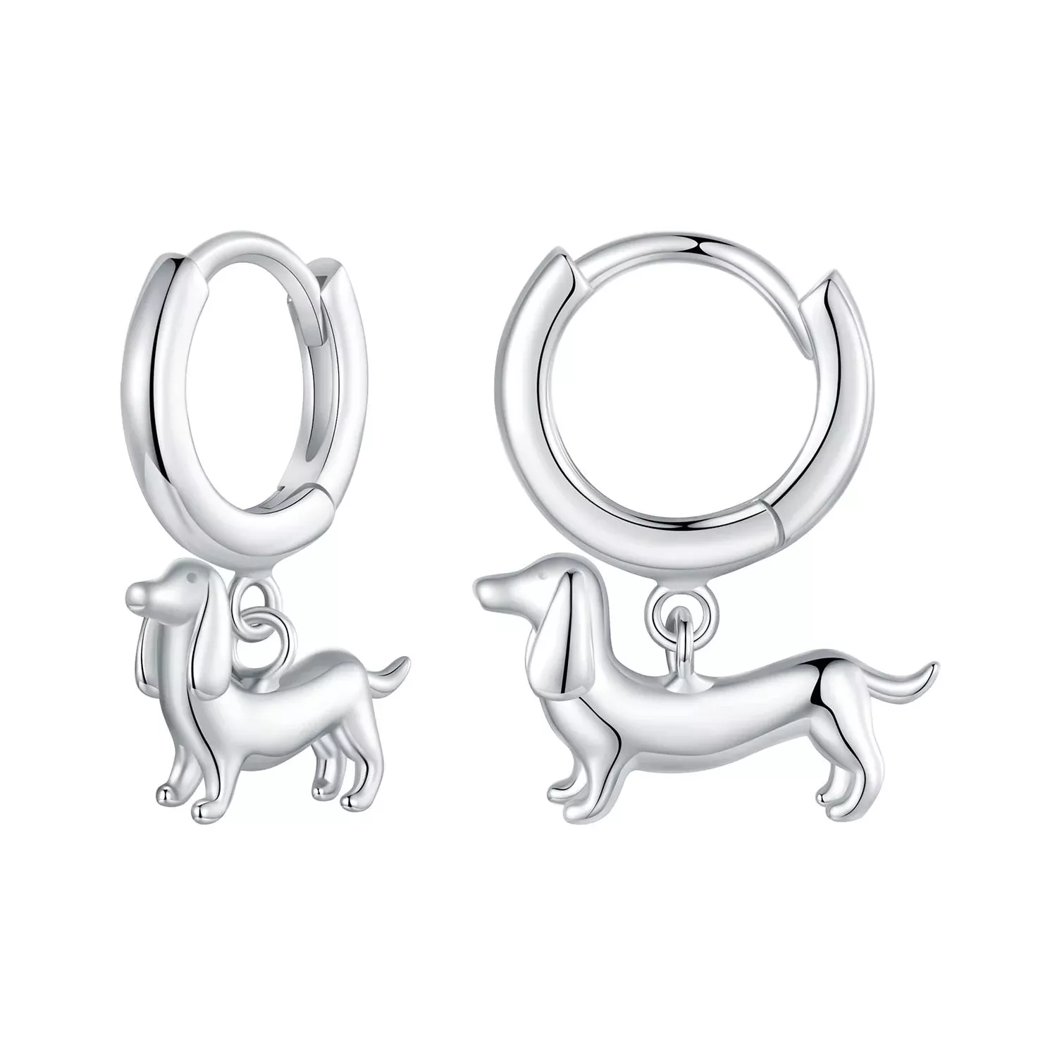 925 Sterling Silver Plated White Gold Earrings for Women
