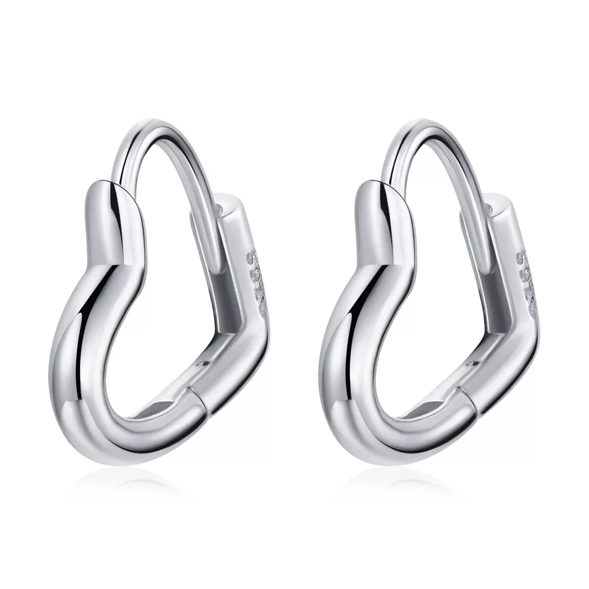 925 Sterling Silver & Platinum Earrings for Women