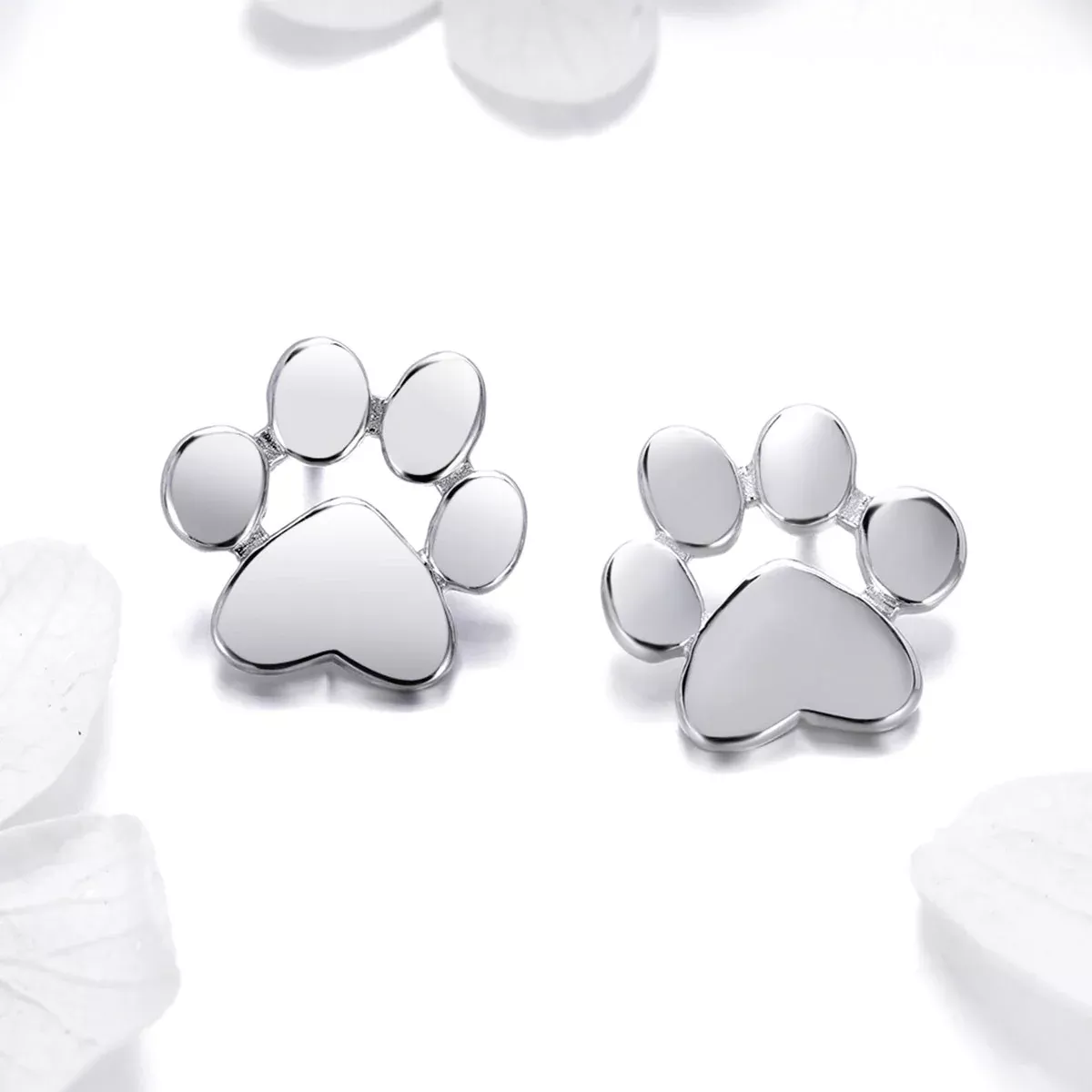 925 Sterling Silver Platinum Plated Earrings for Women