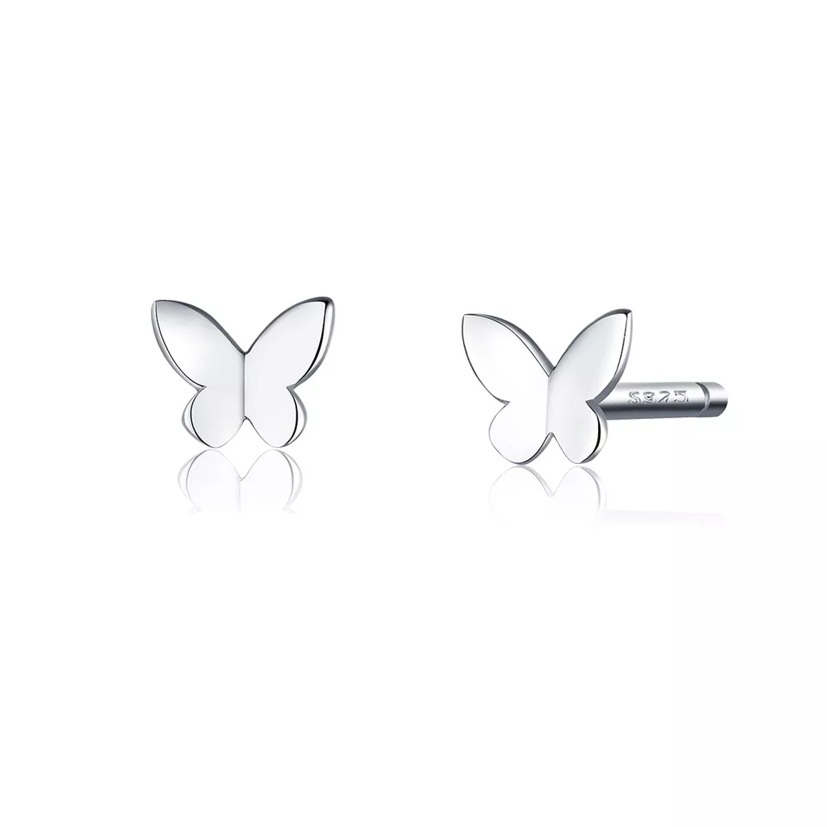 925 Sterling Silver & Platinum Plated Earrings