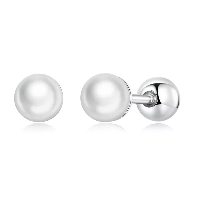 925 Sterling Silver Quality Shell Pearl Earrings for Women