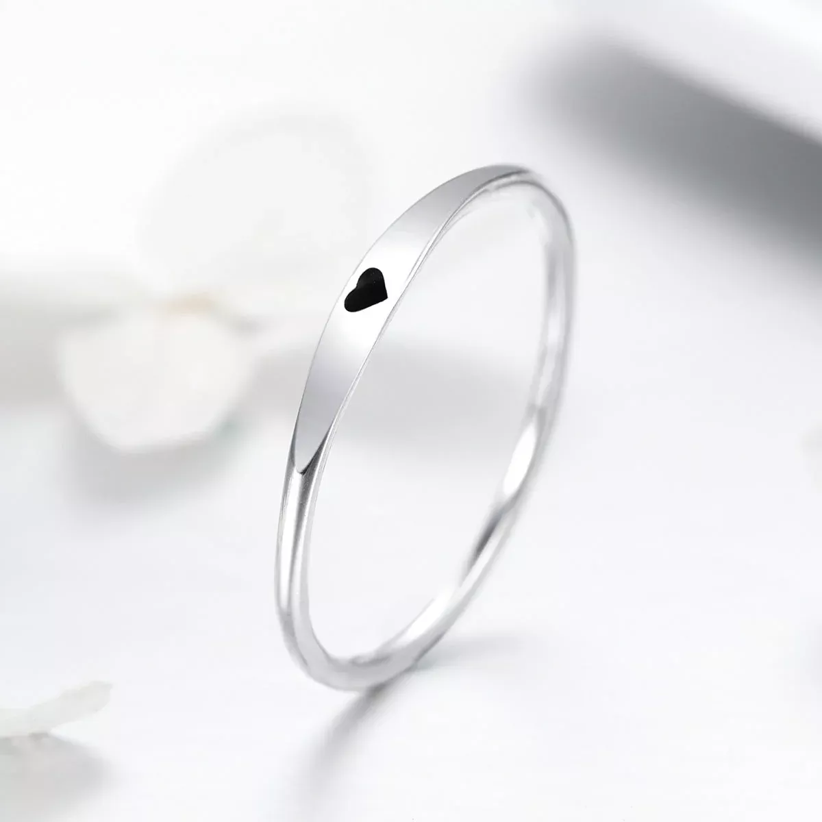 925 Sterling Silver Ring - Size 5.0, 2mm Width, S925 for Women