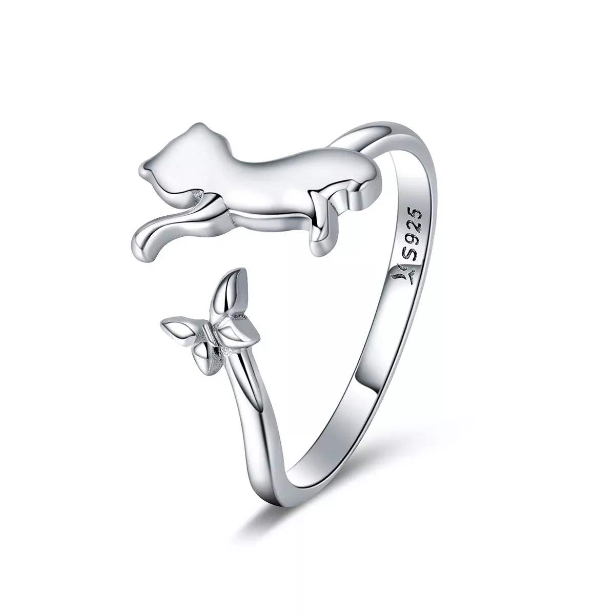 925 Sterling Silver Ring with 0.2cm Width and 1.2cm Claw Height