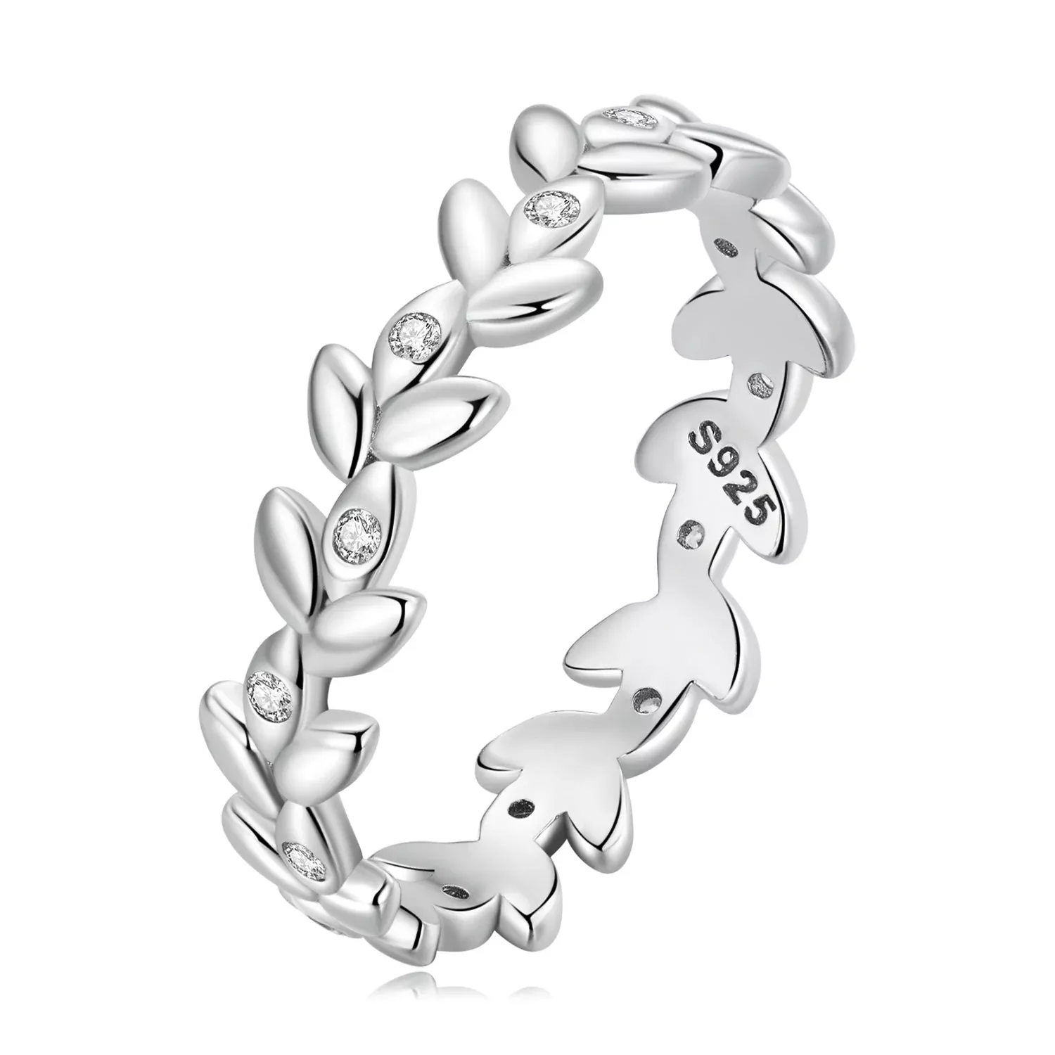 925 Sterling Silver Ring with CZ - Size 6.0 - Classic Style for Women