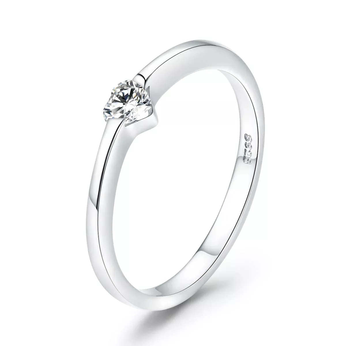 925 Sterling Silver Ring for Women Size 6.0 with Pavé Setting CZ