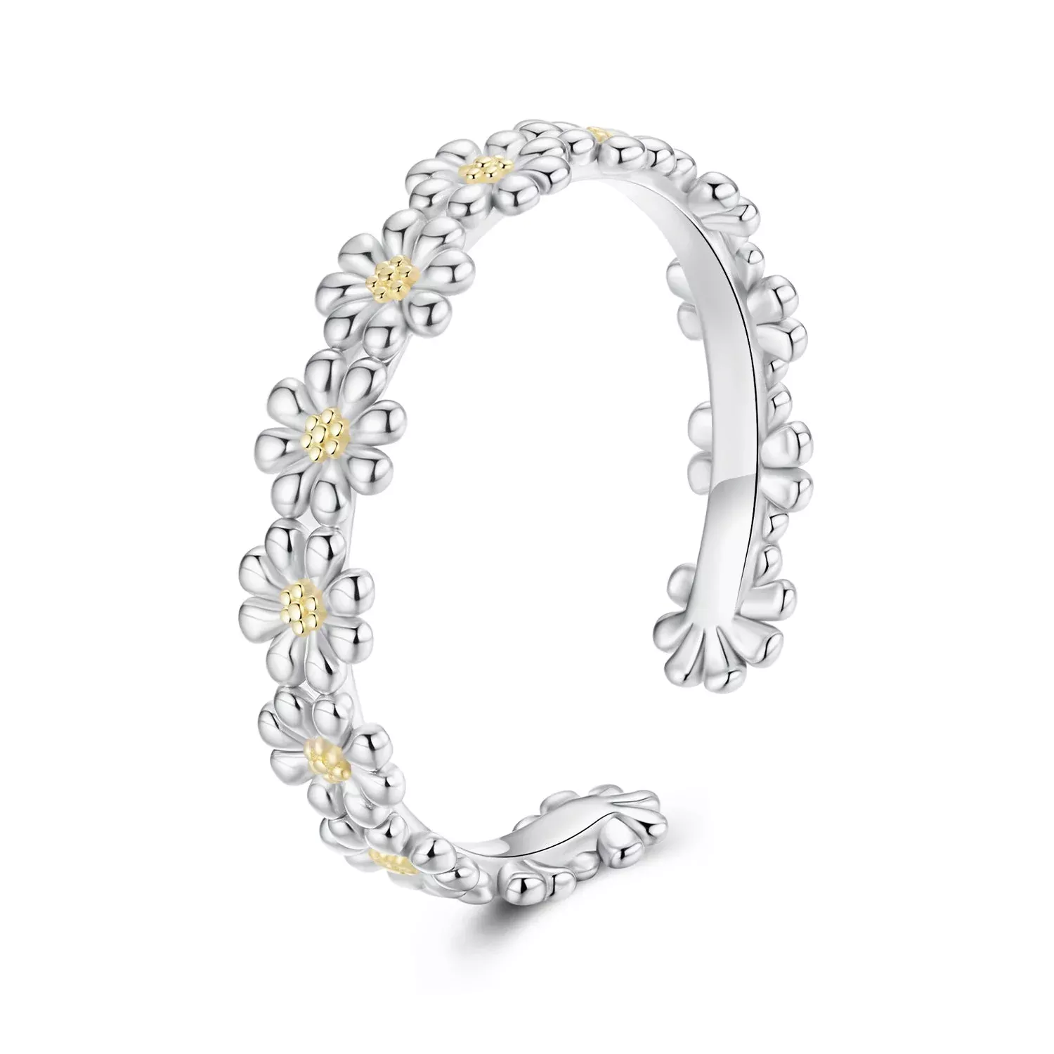 925 Sterling Silver Ring for Women - Style E, 0.4cm Width