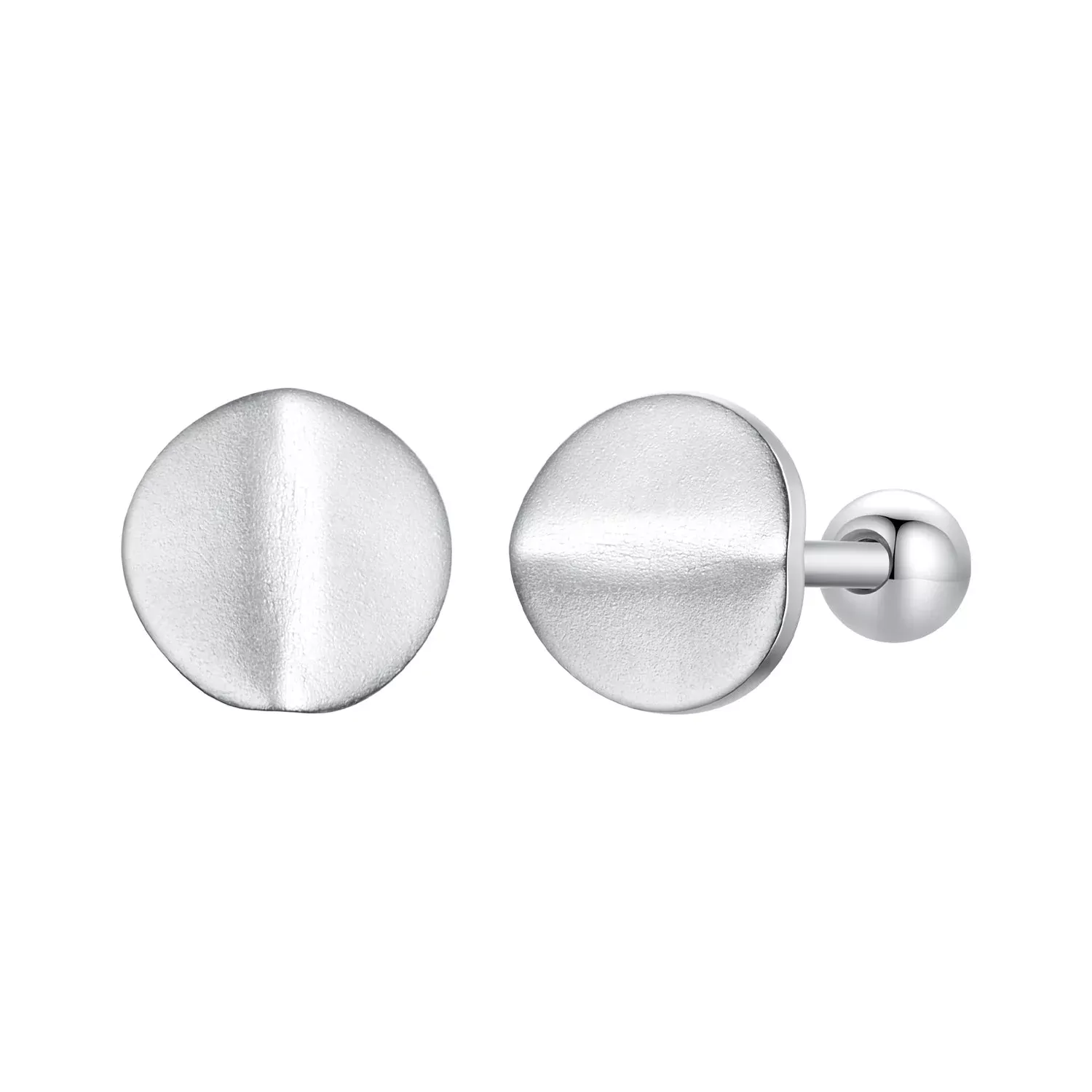 925 Sterling Silver White Gold Plated Earrings