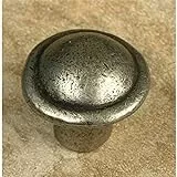 #ah-1045-1 Large Pewter Matte Button Knob For Cabinets And Drawers