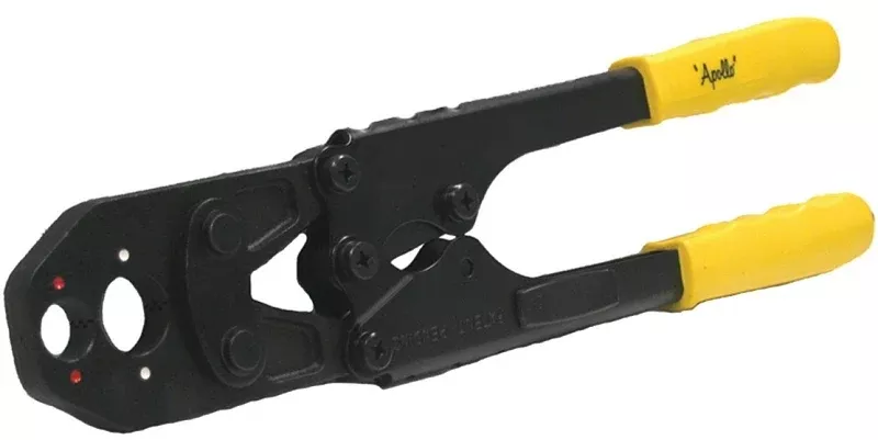 Apollo 69PTKH0014C Combo Crimp Tool, 1/2 to 3/4 in Crimping, PEX Crimping Plug, Comfort Grip Handle