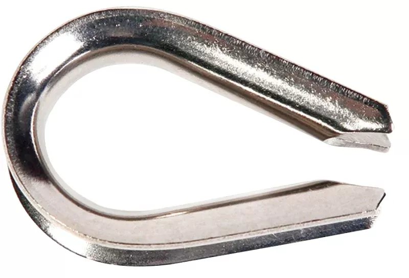 Baron 264EG-1/8 Wire Rope Thimble, 1/8 in Dia Cable, Steel, Electro-Galvanized, Pack of 25