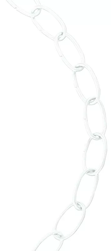 Baron 4002 Decorator Chain, White, #10, 40 ft L, 45 lb Working Load