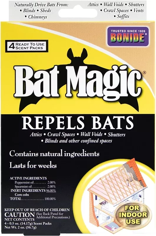 Bat Magic 876 Bat Repellent, Place Packs, Repels: Bats
