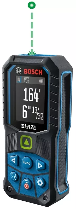 Bosch BLAZE GLM165-25G Laser Measure, 165 ft Measuring Range