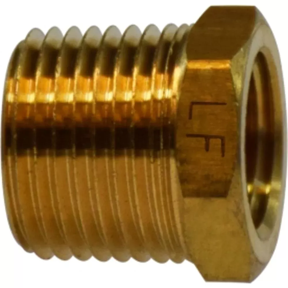 Brass LF 7110 1/2" X 3/8" Hex Bushing