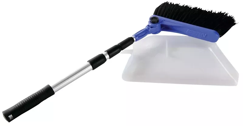 Camco USA 43623 Broom and Dust Pan, Multi-Color