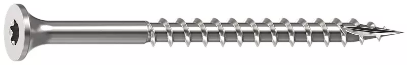 Camo 0348150 Deck Screw, #10 Thread, 2-1/2 in L, 2/3 Thread, Bugle Head, Star Drive, Sharp, Type-17 Point, 100